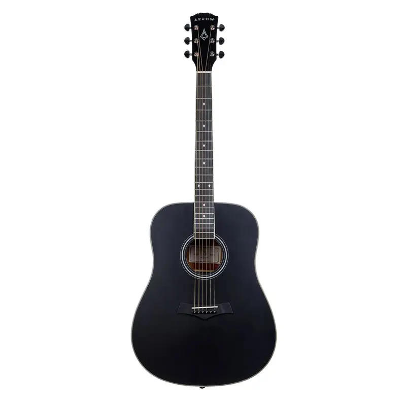 Arrow Silver D BLK Black Gitara Akustyczna Bezpieczna płatność