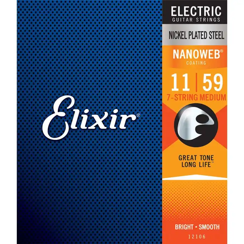 Elixir Nanoweb /11-59/ 7-String Medium 12106 Premium