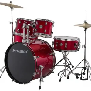 Nie przegap LUDWIG ACCENT FUSE 5pc Red LC17014