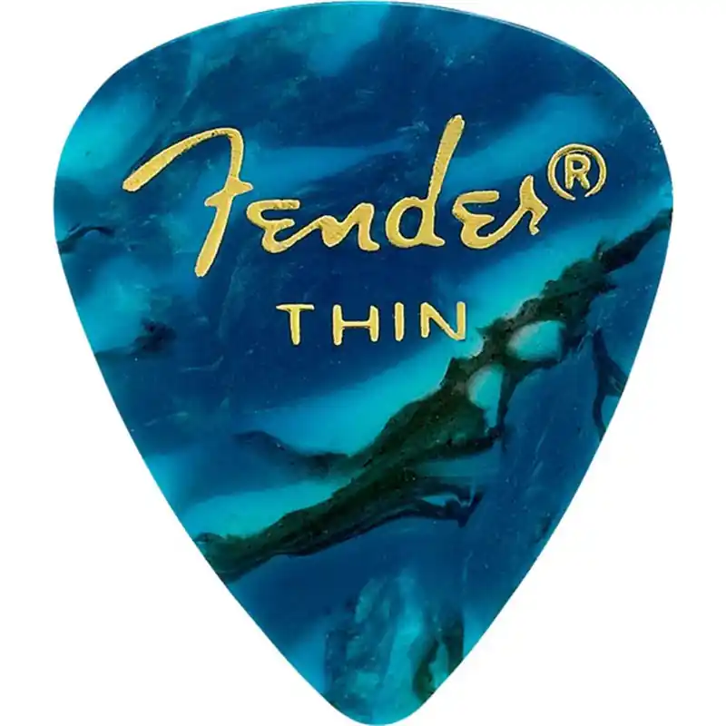 Fender 351 Ocean Turquoise Pick Thin kostka gitarowa 0.46mm Darmowy zwrot
