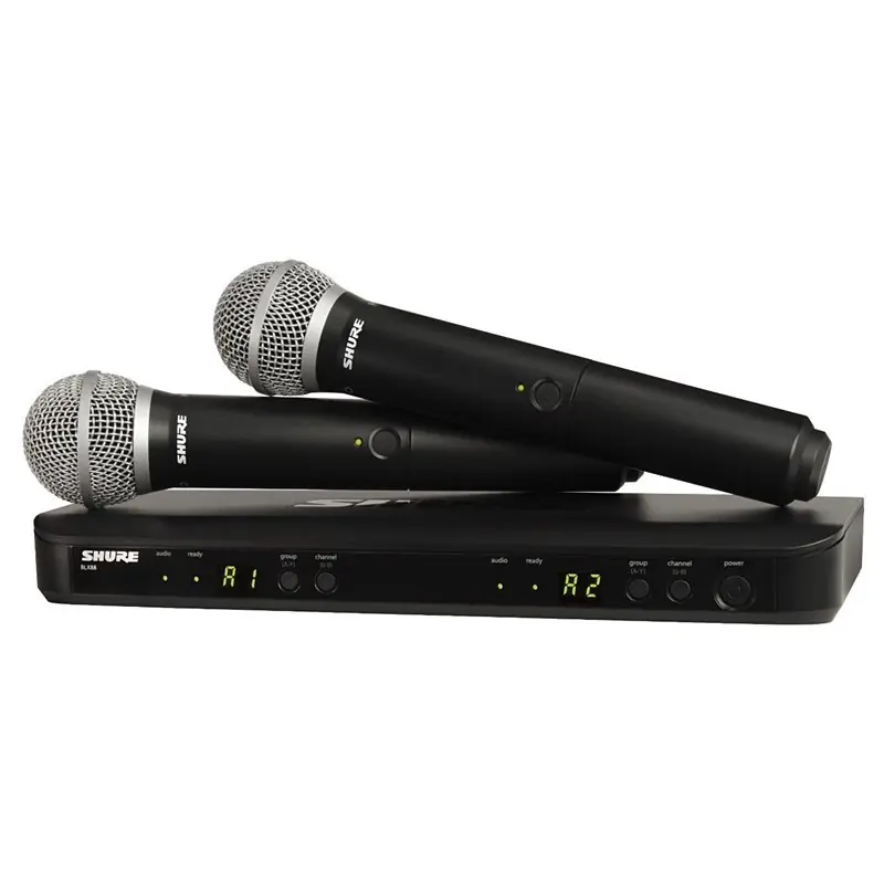 Wyjątkowa oferta Shure BLX288E/PG58-H8E System bezprzewodowy z 2 mikrofonami PGA58