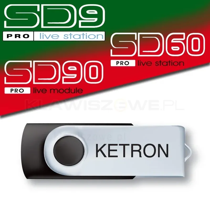 Dostępne od ręki Pendrive USB KETRON AUDYA Styles Vol 3 (SD9, SD90, SD60)