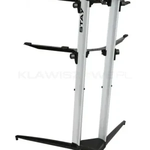 Taniej STAY PIANO 120cm / 2 poziomy SREBRNY