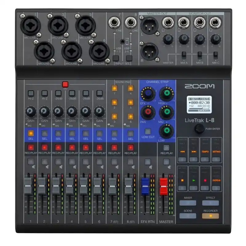 Taniej Zoom LiveTrak L-8 Mikser Rejestrator cyfrowy