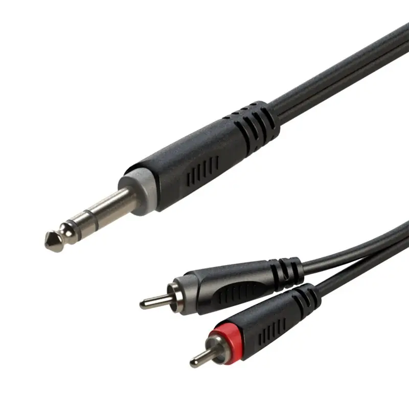 Roxtone RAYC110L3 1 x Jack 6.3mm S - 2 x RCA 3m Ograniczona ilość