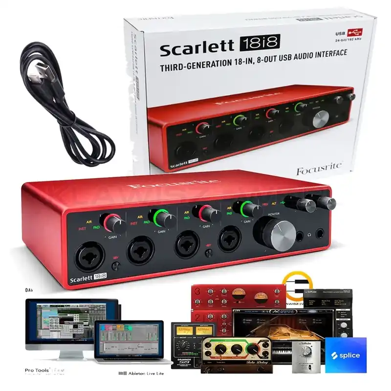 Focusrite Scarlett 18i8 3rd Gen + przewód Sprawdź teraz