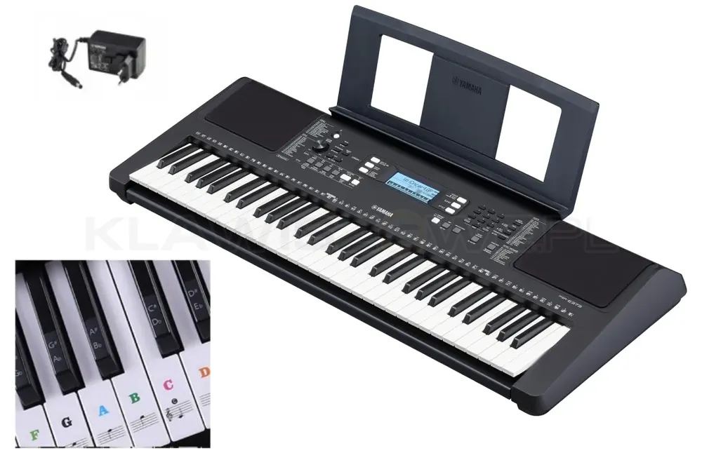 Promocja Yamaha PSR-E373 + naklejki edukacyjne