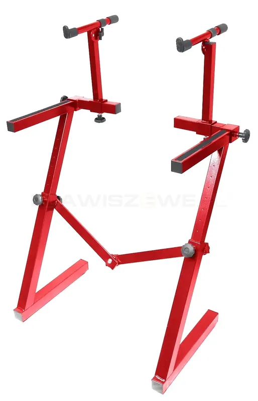 Tylko do końca tygodnia STATYW KEYBOARDOWY Z2 PRO CZERWONY na dwa instrumenty