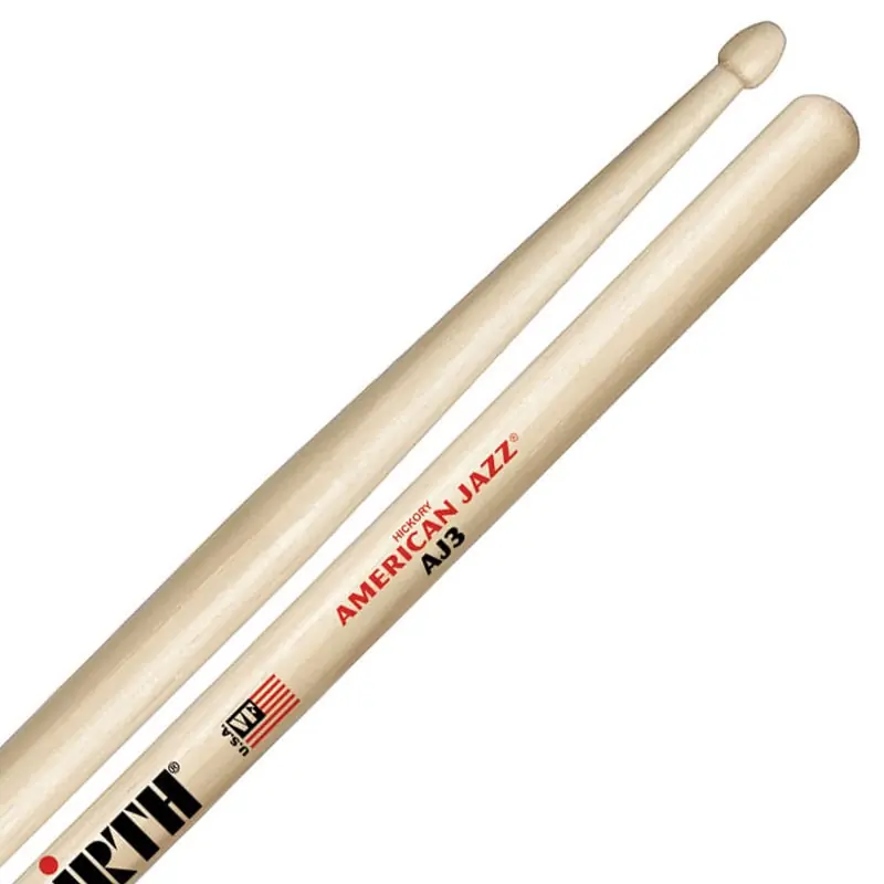 Dostępne od ręki Vic Firth AJ3 American Jazz Hickory
