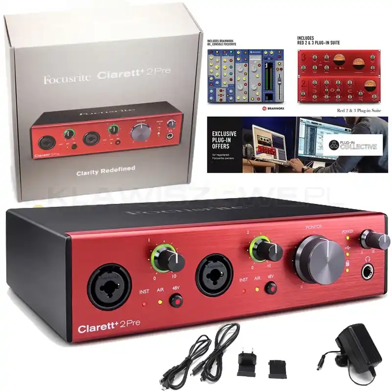Focusrite Clarett+ 2Pre Tylko do końca tygodnia