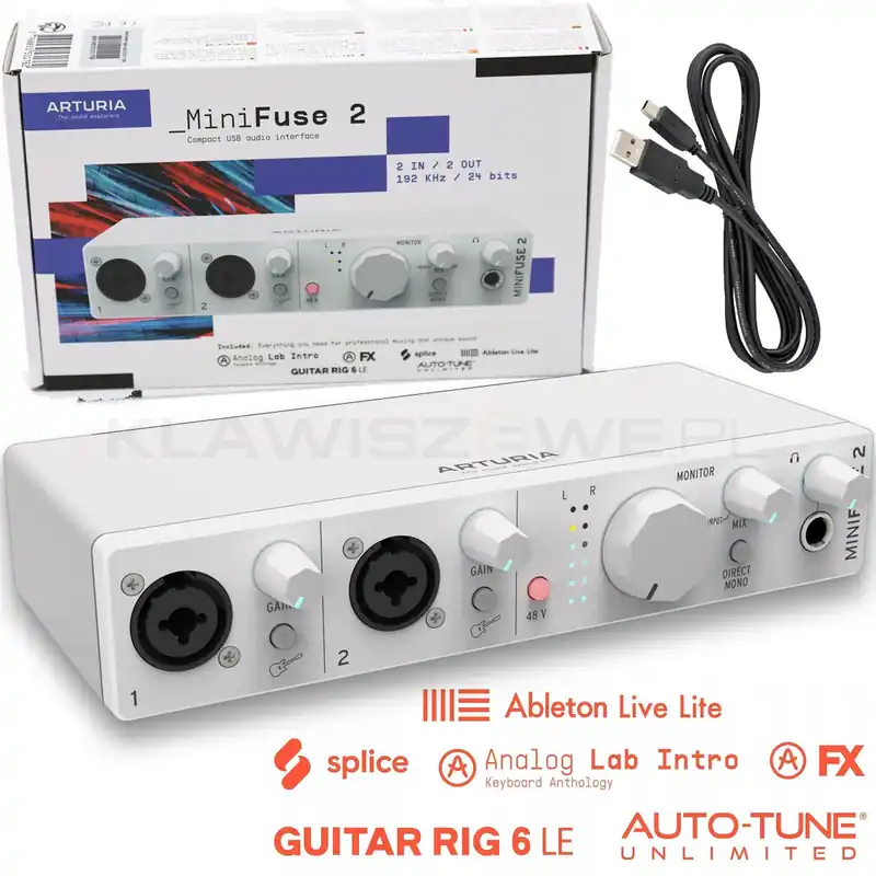 Dostępne od ręki Arturia MiniFuse 2 biały