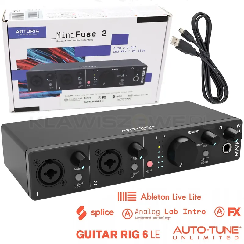 Arturia MiniFuse 2 czarny Nowy
