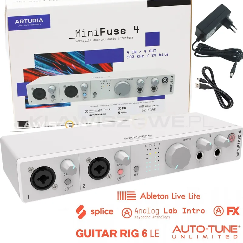 Arturia MiniFuse 4 biały Bezpieczne zakupy