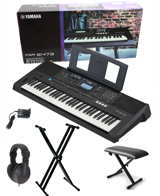 Ostatnie sztuki YAMAHA PSR-E473 zestaw XXL