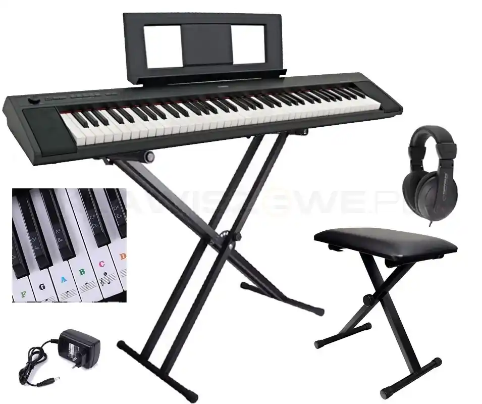 Promocja YAMAHA NP-32 BK Piaggero Statyw + Ławka zestaw XXL