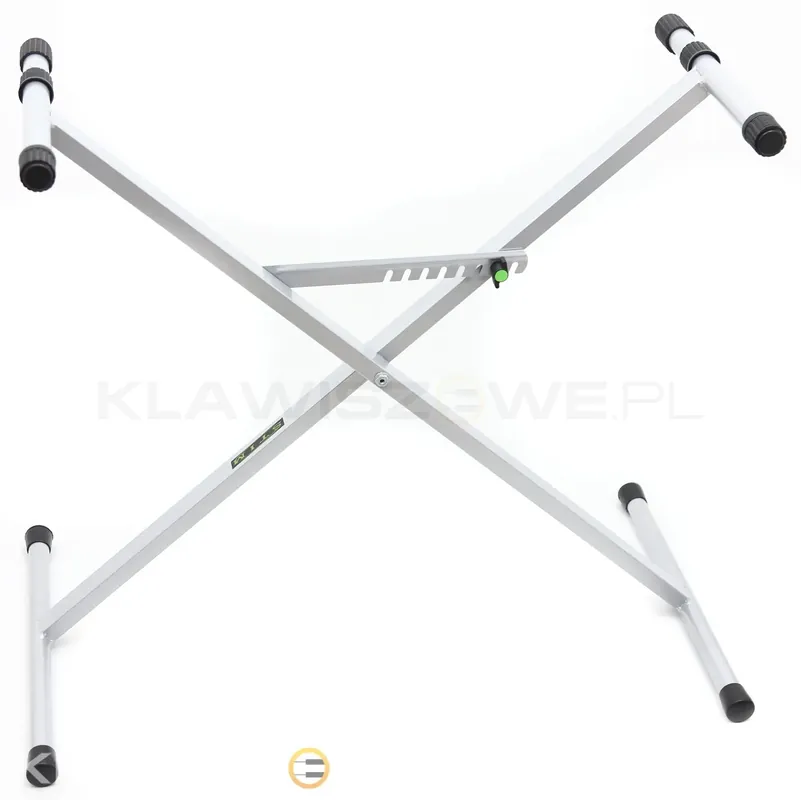 Rabat Statyw keyboardowy X srebrny