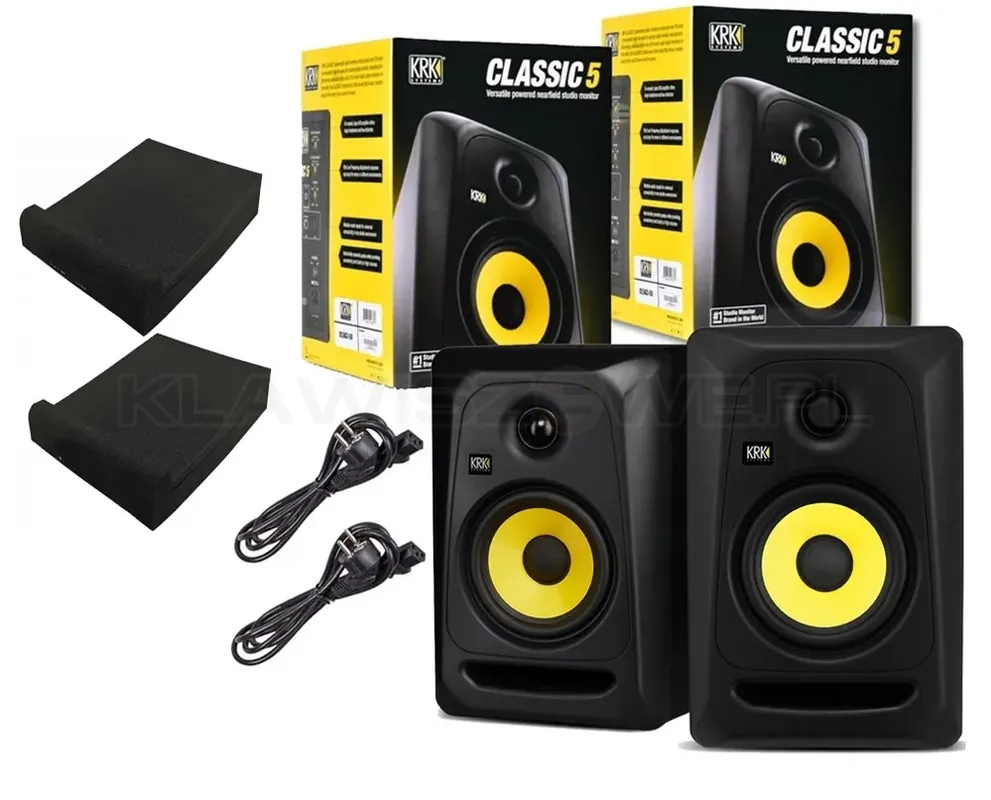 KRK RP5 Classic 5 Rokit + PODKŁADKI + KABLE PARA 2 szt Tylko do końca tygodnia