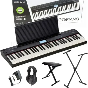 Premium ROLAND GO PIANO zestaw XL STATYW ŁAWKA
