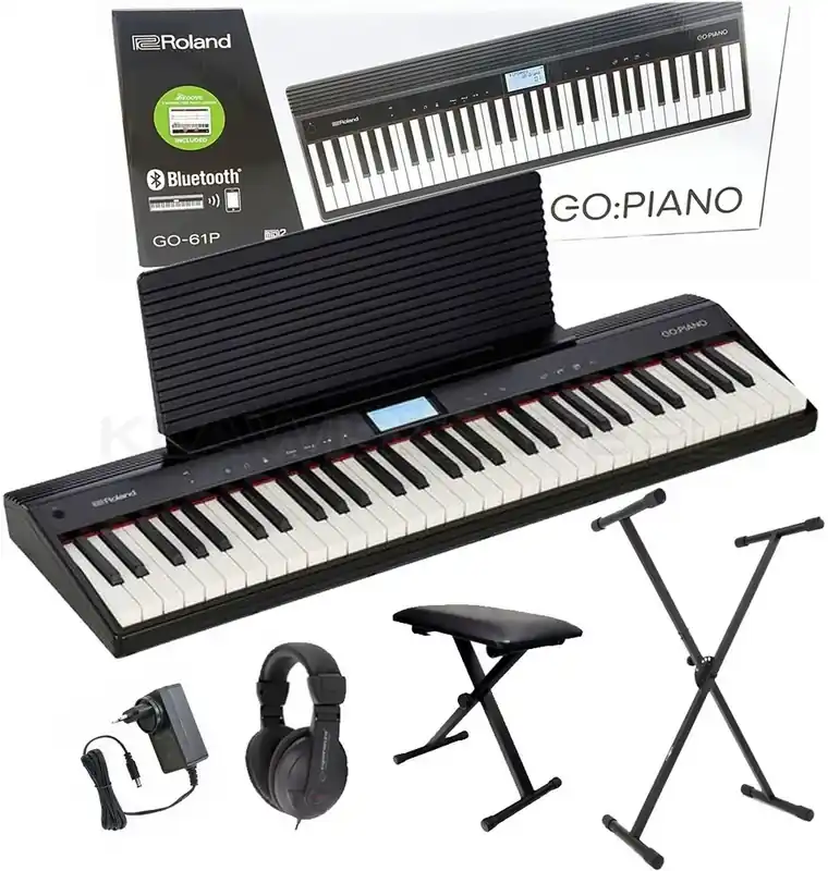 Premium ROLAND GO PIANO zestaw XL STATYW ŁAWKA