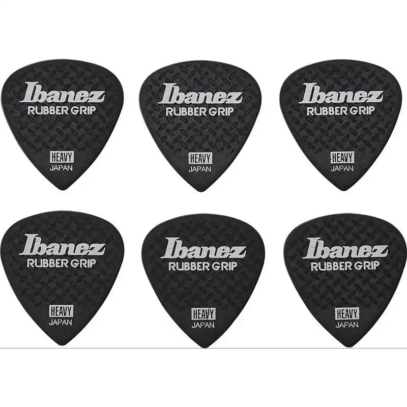 Oferta limitowana Ibanez PPA16HRG-BK Zestaw 6 kostek do gitary Rubber Grip