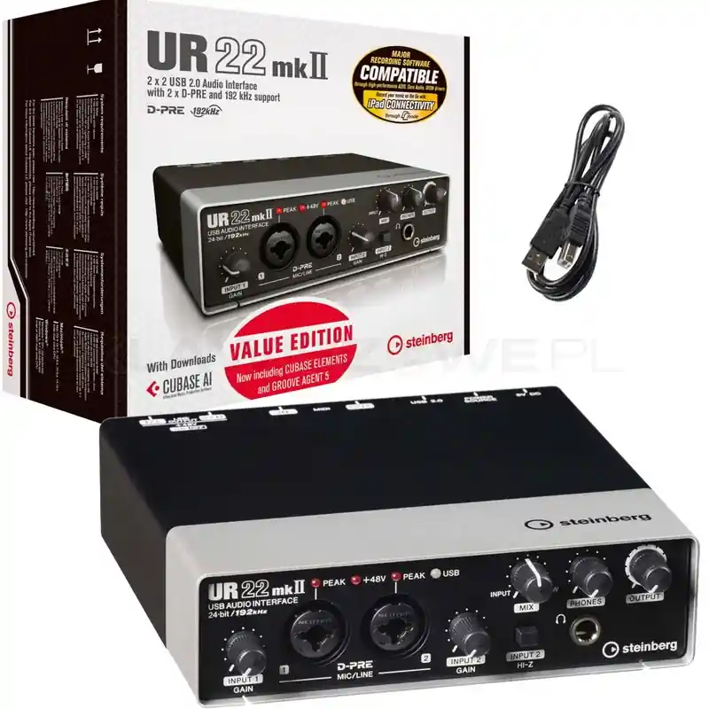 Rabat Steinberg UR22 MK2 VE VALUE EDITION Interfejs audio + Cubase
