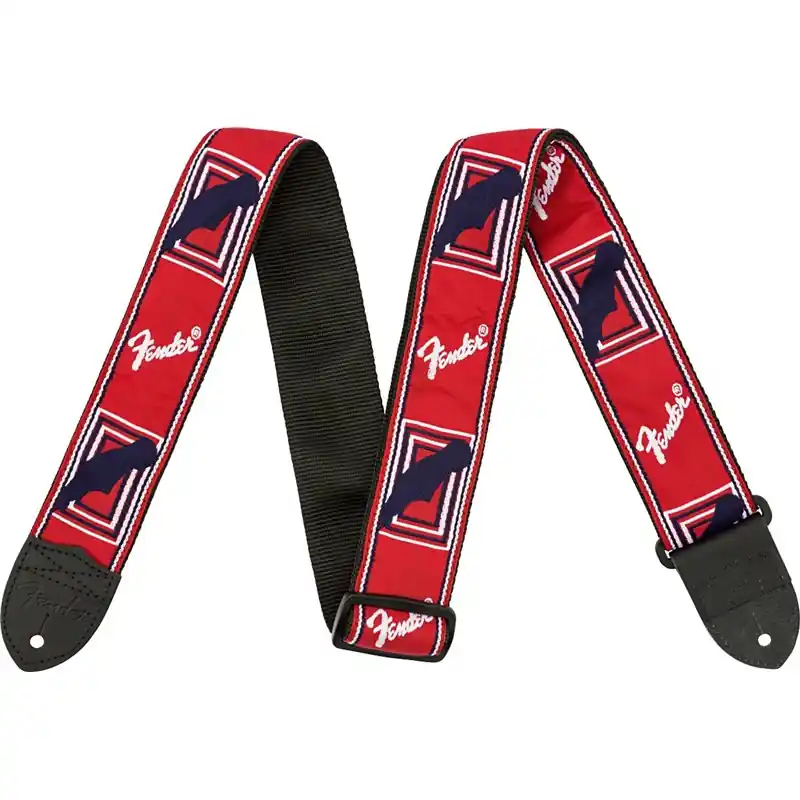 Fender 2" Monogrammed Strap, Red/White/Blue Pas gitarowy Ograniczona ilość