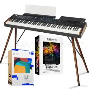 Tani Arturia Power Trio Bundle – zestaw KeyLab 88 MkII BLACK + stylowy stand + V Collection 9 + PIGMENTS