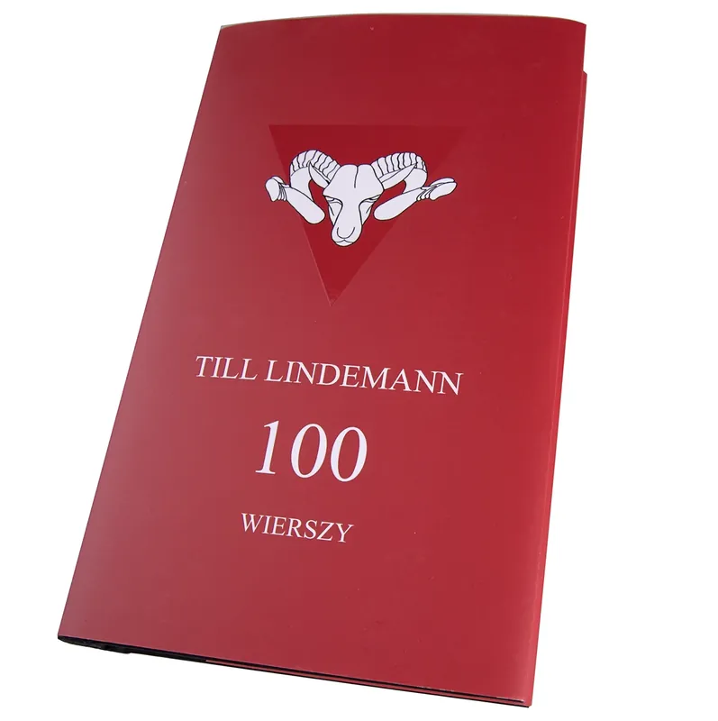 książka TILL LINDEMANN - 100 wierszy Tylko dziś