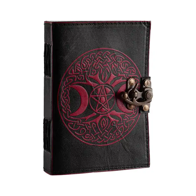 Oferta limitowana notes/zeszyt w skórzanej oprawie TREE OF LIFE PENTAGRAM