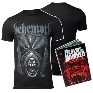 Oferta koszulka + książka BEHEMOTH - REALM OF THE DAMNED