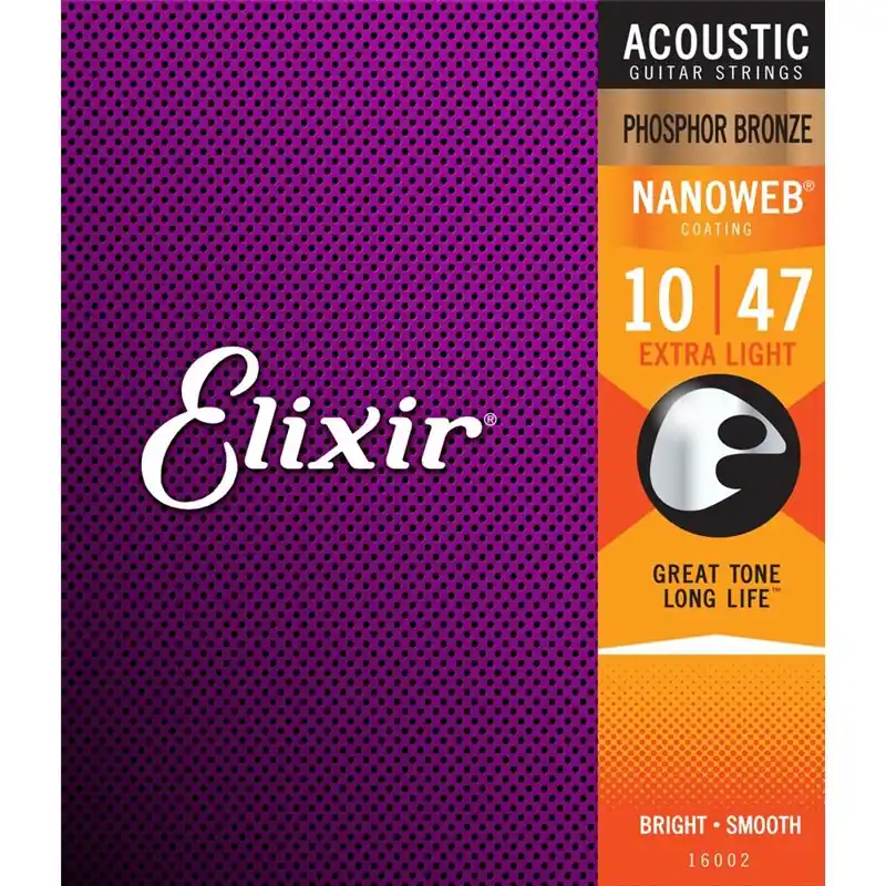 Darmowy zwrot Elixir NanoWeb Phosphor Bronze 10-47 Extra Light (16002)