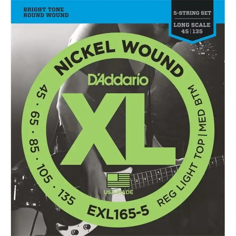 D‘Addario EXL165-5 /45-135/ do basu 5 str Darmowy zwrot