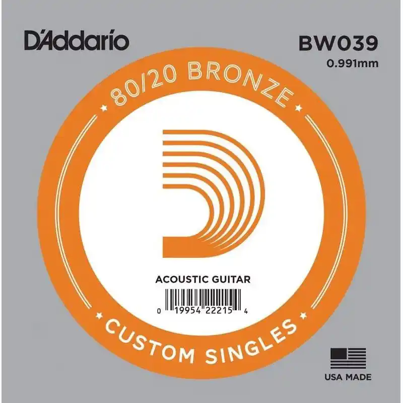 Zniżka D‘Addario BW039 80/20 Pojedyńcza struna