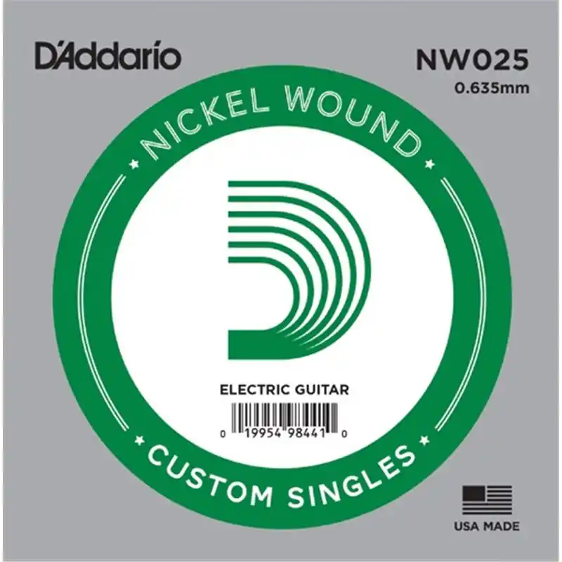 Premium D′Addario NW025 Nickel Wound struna pojedyńcza