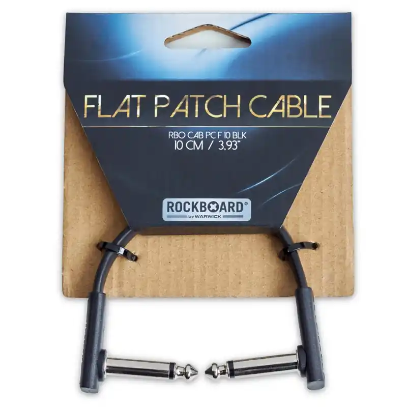 RockBoard Flat Patch Cable, Black, 10 cm Dodaj do koszyka