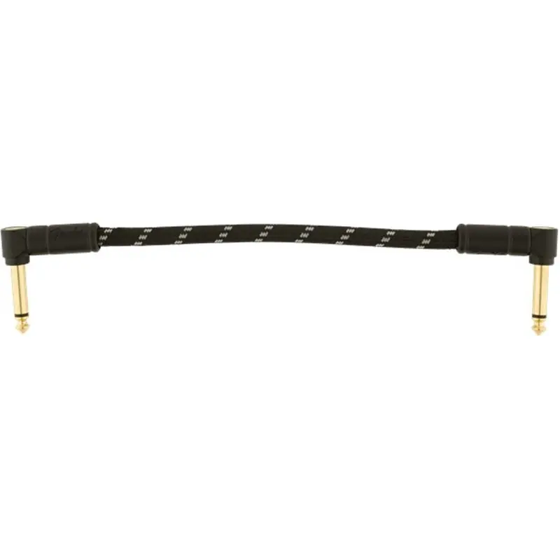 Hit cenowy Fender Deluxe Series Instrument Cable, Angle/Angle, 6", Black 15cm