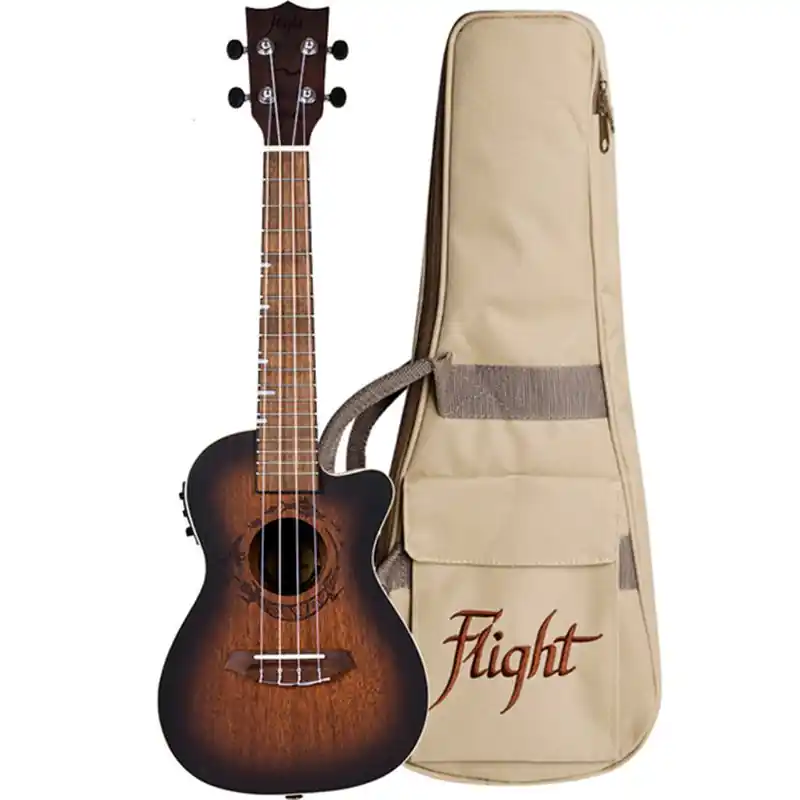 FLIGHT DUC380 CEQ AMBER Ukulele koncertowe Electro Zniżka
