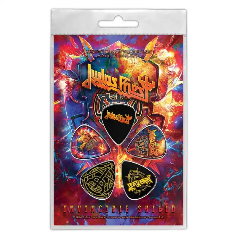 Dodaj do koszyka zestaw kostek do gitary JUDAS PRIEST - INVINCIBLE SHIELD (5 szt)