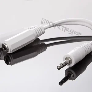 rozgałęźnik, rozdzielacz 1x JACK 3,5 mm stereo - 2x gniazdo mały JACK 3,5 mm stereo / 10 cm Hit sprzedaży