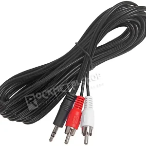Dodaj do koszyka przewód audio 2 x RCA (cinch) - mały jack (3.5mm) stereo / 5m