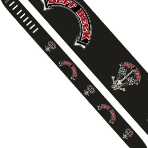 pas do gitary JEFF BECK - CHECKER FLAGS skórzany, 63mm Dostępne od ręki