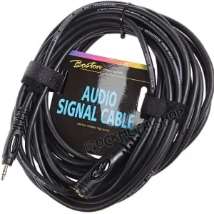 Wyprzedaż przewód audio BOSTON gniazdo DUŻY JACK (6.3mm) stereo - MAŁY JACK (3.5mm) stereo / 6m