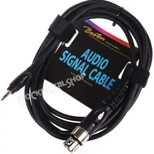 Nowość przewód audio BOSTON XLR żeński - mały JACK STEREO (3,5mm) / 3m