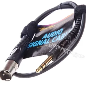 przewód mikrofonowy BOSTON XLR - duży jack (6.3mm) stereo / 0,75m Ekspresowa dostawa