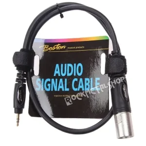 przewód mikrofonowy BOSTON XLR - MAŁY JACK STEREO (3.5mm) / 0,75m Taniej