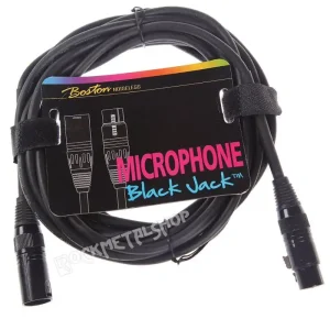 Wybór klientów przewód mikrofonowy BOSTON XLR męski - XLR żeński / 5m