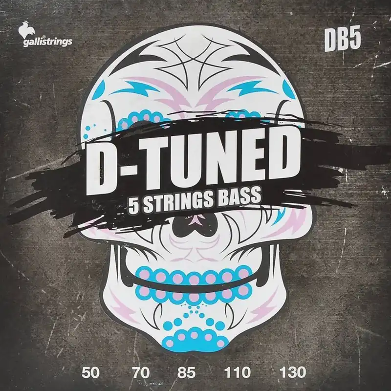 Premium struny do gitary basowej 5str. GALLI STRINGS - D-TUNED DB5 obniżony strój /050-130/