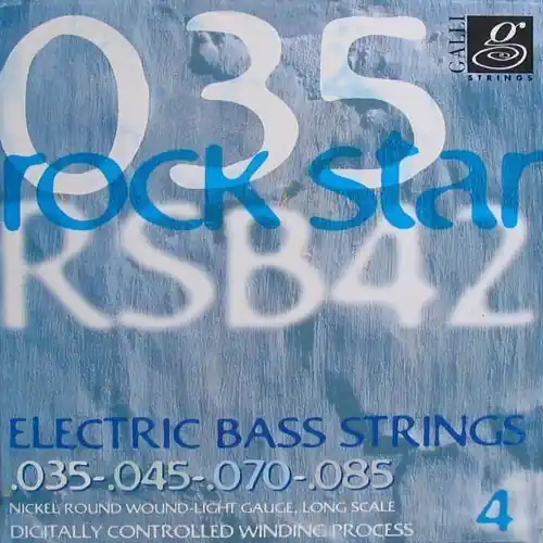 Szybka dostawa struny do gitary basowej GALLI STRINGS - ROCK STAR RSB41 NICKEL WOUND /035-085/