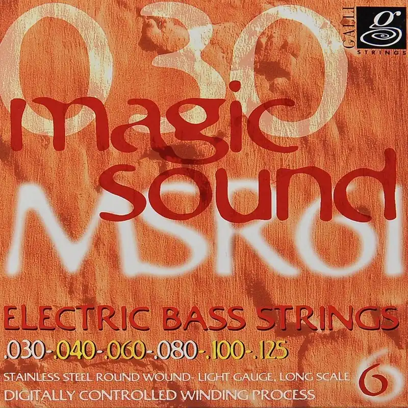 Szybka wysyłka struny do gitary basowej 6str. GALLI STRINGS - MAGIC SOUND MSR61 HEXAGONAL /030-125/