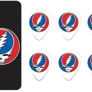 Cena promocyjna zestaw kostek do gitary GRATEFUL DEAD - STEAL YOUR FACE BLACK (GDPT03M)